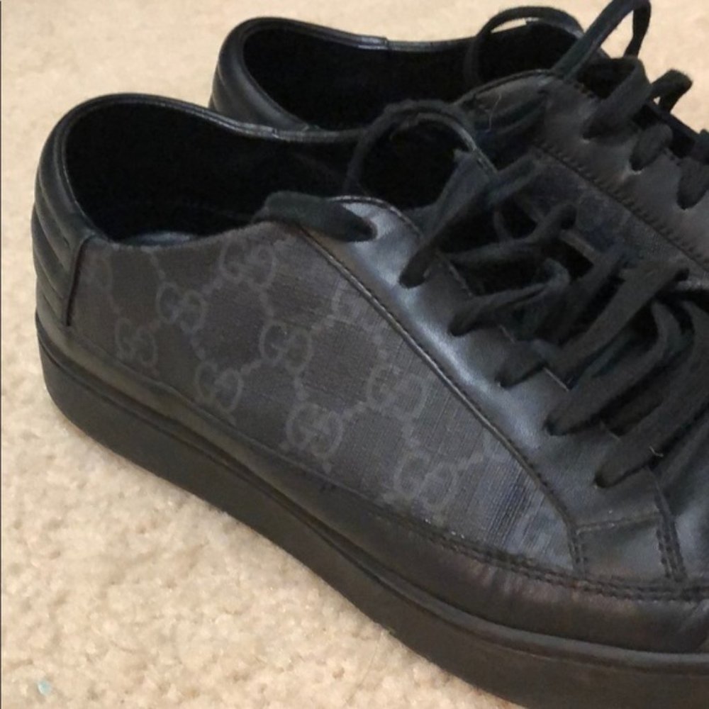 Gucci monogram tennis shoes
